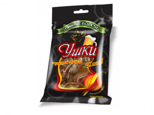 Шашлычок из карася холодного копчения: Уши свиные с красным перцем 