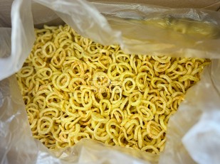 Картофель пай: Луковые кольца 