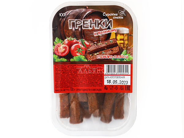 Сурские гренки Томат спайси (100 гр) в Ульяновске