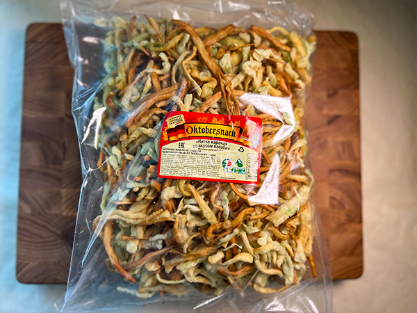 Нитка ЖАРЕНАЯ "Васаби" Oktobersnack 1 кг (сырный продукт) в Ульяновске