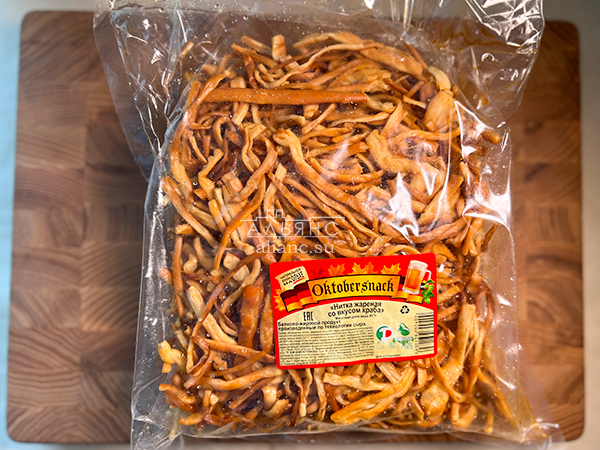 Нитка ЖАРЕНАЯ "Краб" Oktobtersnak 1 кг (сырный продукт) в Ульяновске