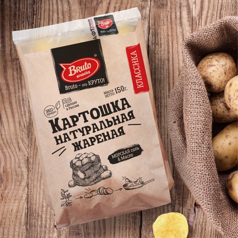 Картофель «Бруто» с солью 130 гр. в Ульяновске