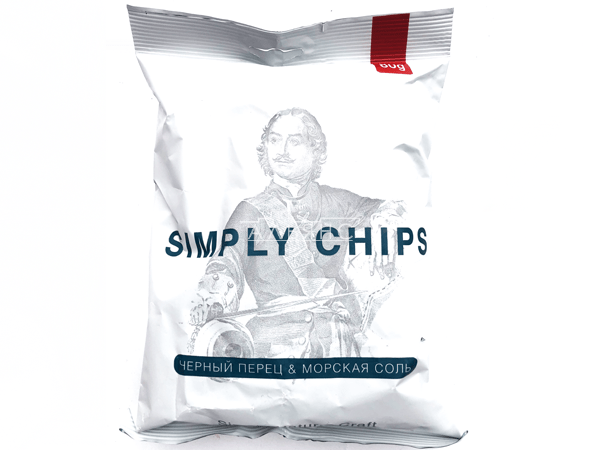 Картофельные чипсы "Simple chips" Морская соль и черный перец 80 гр. в Ульяновске